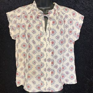 LOFT Casual Top Cotton Blend Sz S NWT